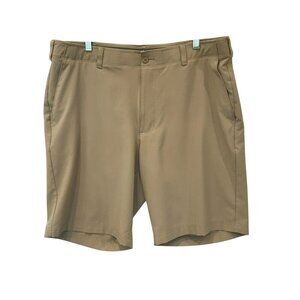 Ben Hogan Men's Flat Front 10 inch Golf Shorts in Tan Sz 38 Activewear Tennis